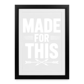 Faits pour ça - Affiche encadrée (27 × 37 cm) - noir - Devant