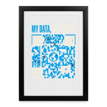 My Data My Choice - Framed poster (27 × 37 cm) - black - Front