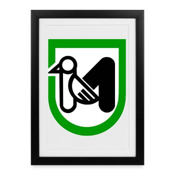 Marche Italy - Framed poster (27 × 37 cm) - black - Front