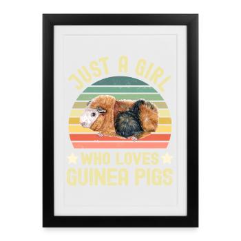 Cobaye - Affiche encadrée (27 × 37 cm) - noir - Devant