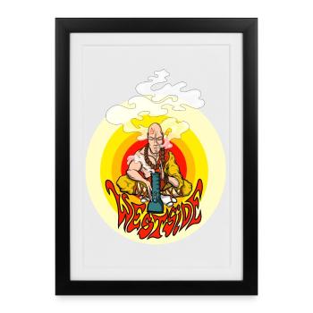 Côté ouest - Affiche encadrée (27 × 37 cm) - noir - Devant