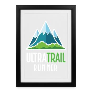 UltraTrail Runner - Framed poster (27 × 37 cm) - black - Front