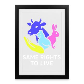 same rights to live - Framed poster (27 × 37 cm) - black - Front