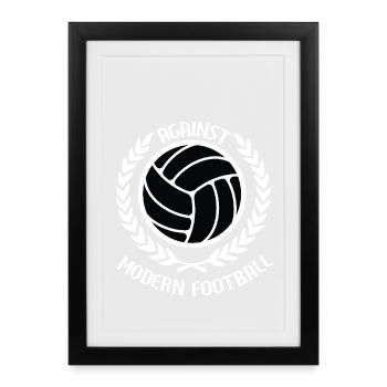 Against Modern Football - Framed poster (27 × 37 cm) - black - Front