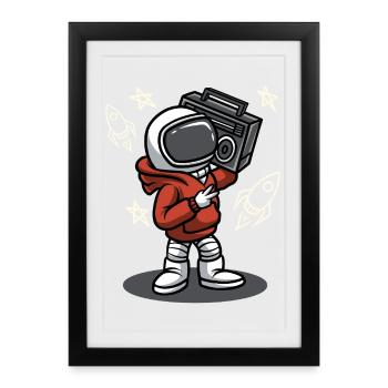 KÜHLER RAUM - Gerahmtes Poster (27 × 37 cm) - Schwarz - Vorne