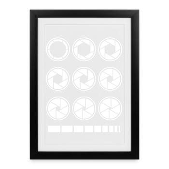 Aperture Exposure Time – Photography & Camera - Framed poster (27 × 37 cm) - black - Front