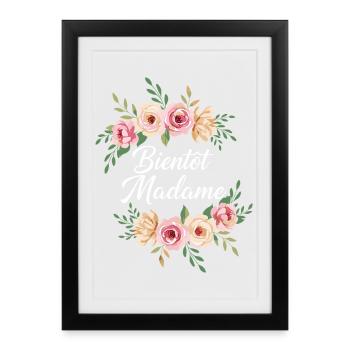 Madame Wedding Bachelorette Party Bride - Framed poster (27 × 37 cm) - black - Front