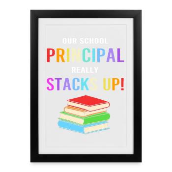 Director of School Management School Principal Principal - Framed poster (27 × 37 cm) - black - Front