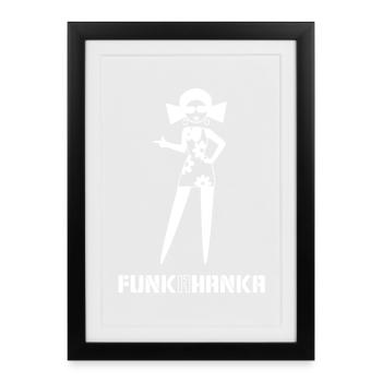 FUNK A HANKA - Affiche encadrée (27 × 37 cm) - noir - Devant