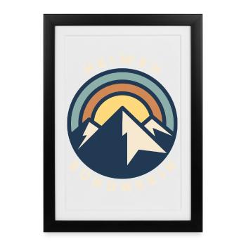 Heiweh from Graubünden - Framed poster (27 × 37 cm) - black - Front
