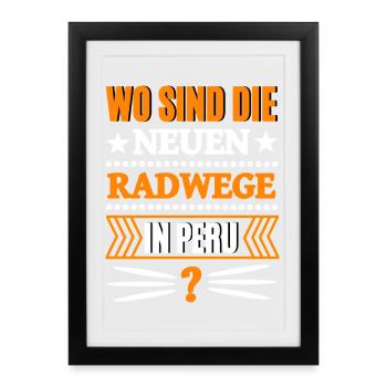 Drôle de politique - Affiche encadrée (27 × 37 cm) - noir - Devant