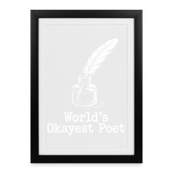 Encre de plume de poète la plus correcte - Affiche encadrée (27 × 37 cm) - noir - Devant