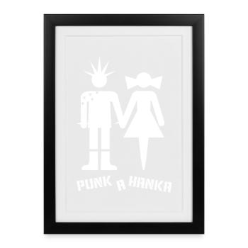 PUNK A HANKA - Framed poster (27 × 37 cm) - black - Front