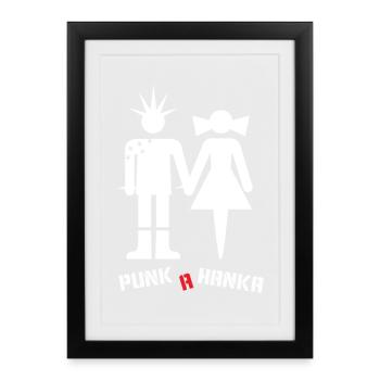 PUNK A HANKA - Framed poster (27 × 37 cm) - black - Front