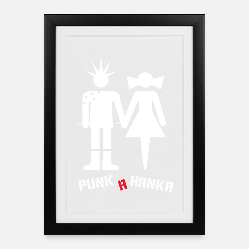 PUNK A HANKA - Framed poster (27 × 37 cm) - black