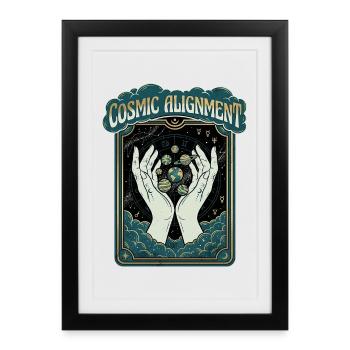Monde Cosmique - Affiche encadrée (27 × 37 cm) - noir - Devant
