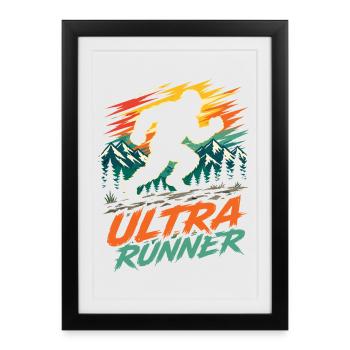 Ultra Runner - Framed poster (27 × 37 cm) - black - Front