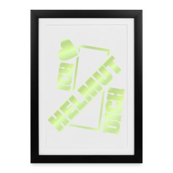 Dear Helmut - Framed poster (27 × 37 cm) - black - Front
