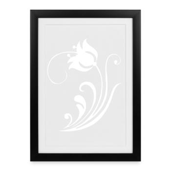 Strange White Flower - Framed poster (27 × 37 cm) - black - Front