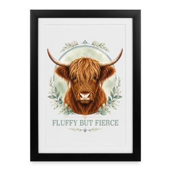Collection des Highlanders Douveteux mais Féroces - Affiche encadrée (27 × 37 cm) - noir - Devant