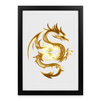 kite - Framed poster (27 × 37 cm) - black - Front