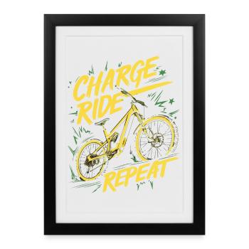 Conception du cycle de répétition de la charge - Affiche encadrée (27 × 37 cm) - noir - Devant