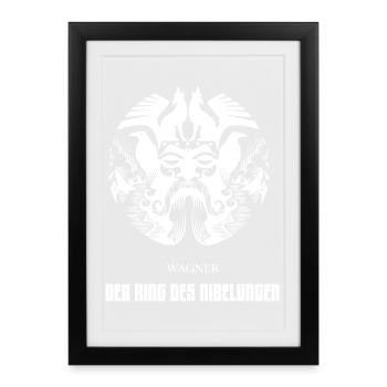 The Ring of the Nibelung - Framed poster (27 × 37 cm) - black - Front