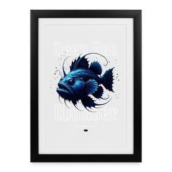 Deep Sea Wonder - Framed poster (27 × 37 cm) - black - Front