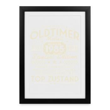 Vintage 1985 Vintage Vintage Retro Birthday - Framed poster (27 × 37 cm) - black - Front