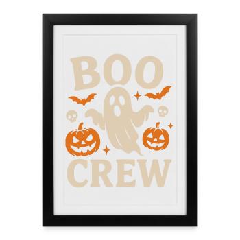 Boo Crew Halloween - Framed poster (27 × 37 cm) - black - Front