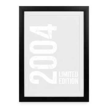 Limited Edition 2004 Man Woman 22nd Birthday - Framed poster (27 × 37 cm) - black - Front