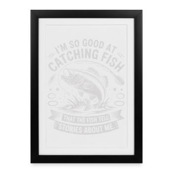 The Legendary Fisherman: True Stories - Framed poster (27 × 37 cm) - black - Front