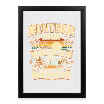 Pensions cadeaux d’adieu 2026 - Affiche encadrée (27 × 37 cm) - noir - Devant