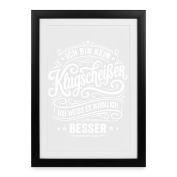 I'm not a smartass saying humor - Framed poster (27 × 37 cm) - black - Front