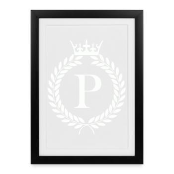 P_wappen - Framed poster (27 × 37 cm) - black - Front