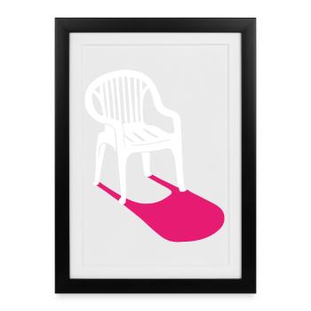 Monobloc – design classics for every occasion - Framed poster (27 × 37 cm) - black - Front
