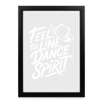 Country Dance Vibe - Framed poster (27 × 37 cm) - black - Front