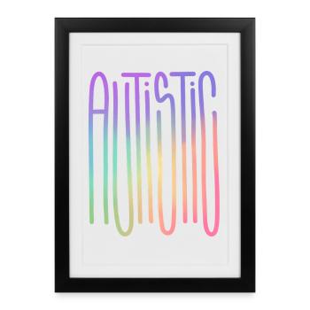 Autistic Spectrum Flow - Framed poster (27 × 37 cm) - black - Front