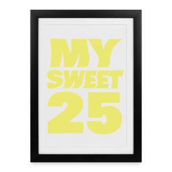 25 - Framed poster (27 × 37 cm) - black - Front