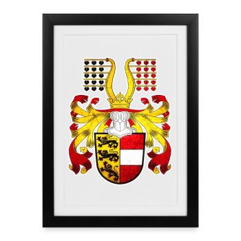 Carinthia - Framed poster (27 × 37 cm) - black - Front