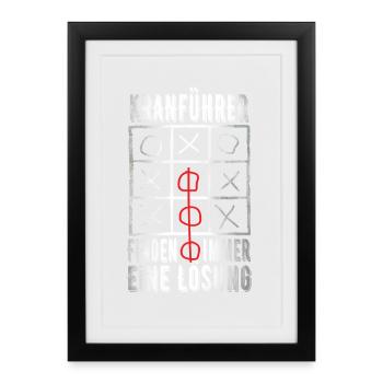 Kranführer - Gerahmtes Poster (27 × 37 cm) - Schwarz - Vorne