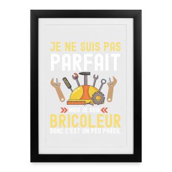 Bricoleur - Affiche encadrée (27 × 37 cm) - noir - Devant