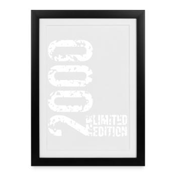 Limited edition the year 2000 - Framed poster (27 × 37 cm) - black - Front