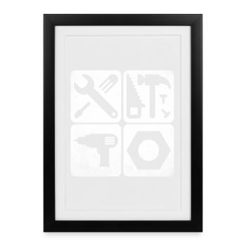 Tooling Tools - Framed poster (27 × 37 cm) - black - Front