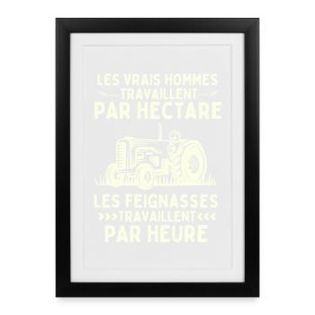 HUMOUR AGRICULTURE - Affiche encadrée (27 × 37 cm) - noir - Devant