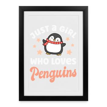 Pingouins Pingouins - Affiche encadrée (27 × 37 cm) - noir - Devant