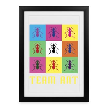 Team Ant - Framed poster (27 × 37 cm) - black - Front