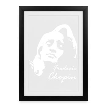 Chopin Frederic - Framed poster (27 × 37 cm) - black - Front