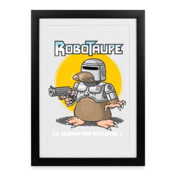 Robotaupe - Affiche encadrée (27 × 37 cm) - noir - Devant