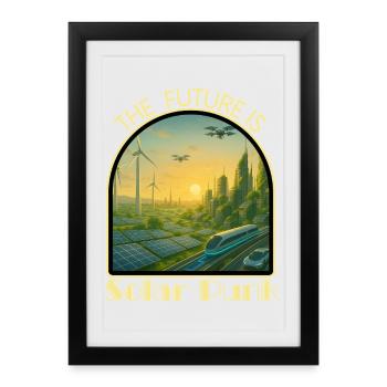 Solar_Punk2 - Framed poster (27 × 37 cm) - black - Front